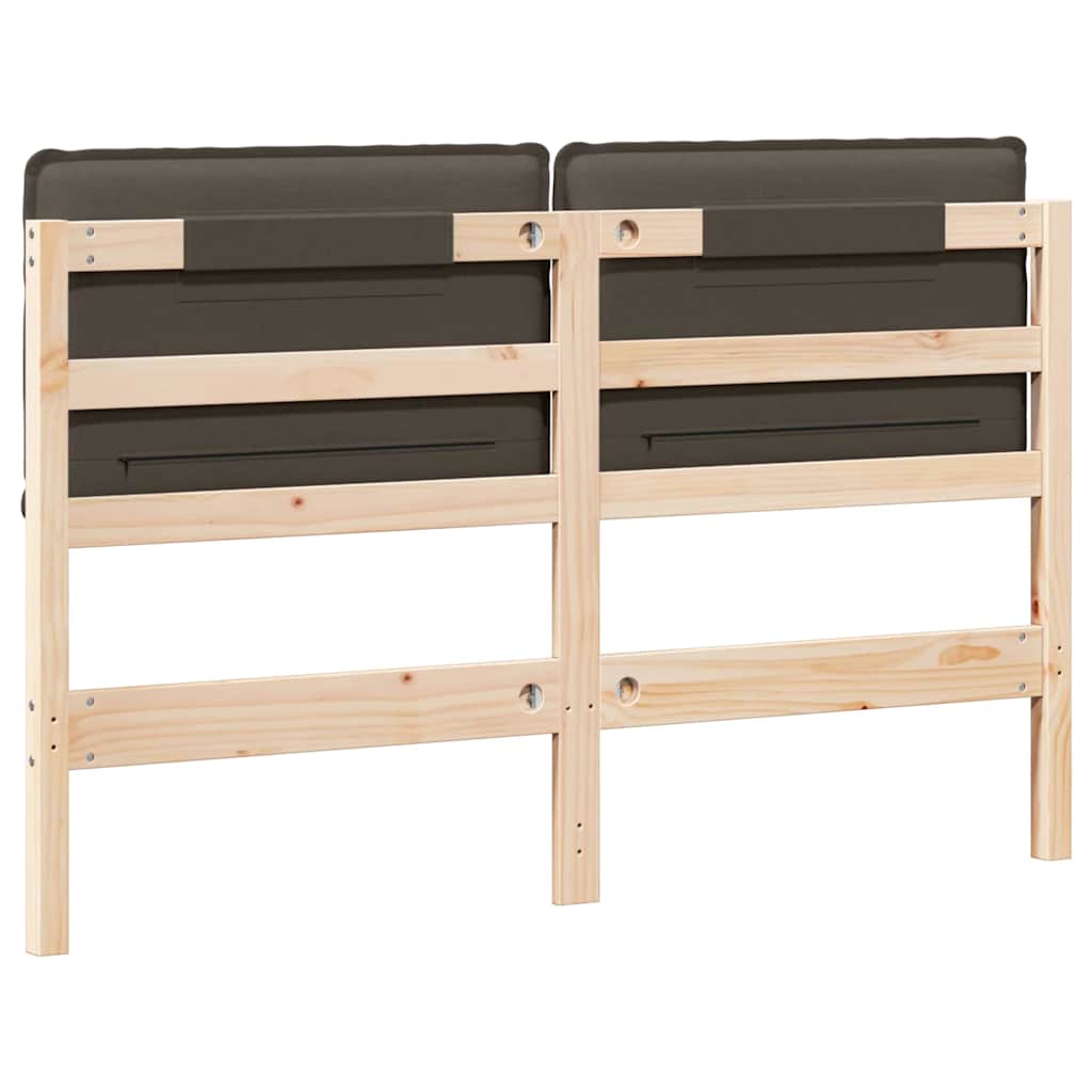 Gestoffeerd hoofdbord Natuurlijk en Lichtgrijs 140 cm is nu te koop bij PeponiXL, paradijselijk wonen!