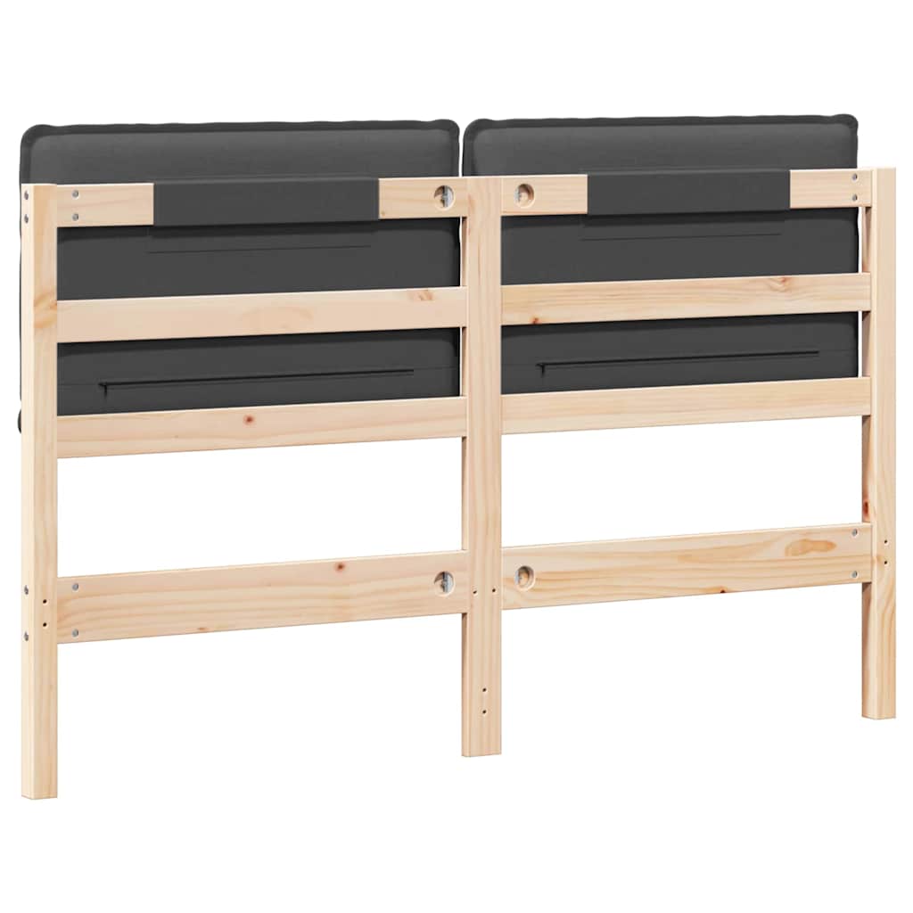 Gestoffeerd hoofdbord Natuurlijk en Donkergrijs 135 cm is nu te koop bij PeponiXL, paradijselijk wonen!