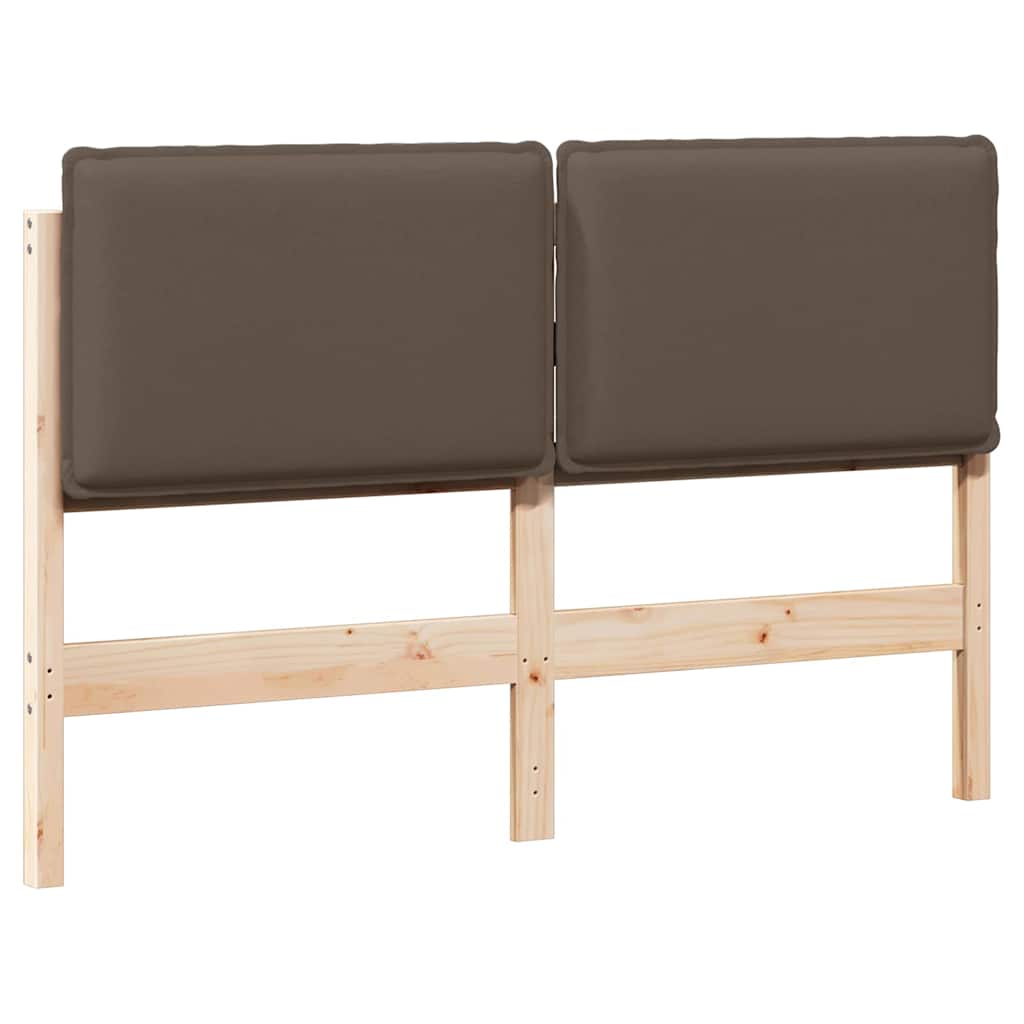 Gestoffeerd hoofdbord Natuurlijk en Lichtgrijs 135 cm is nu te koop bij PeponiXL, paradijselijk wonen!
