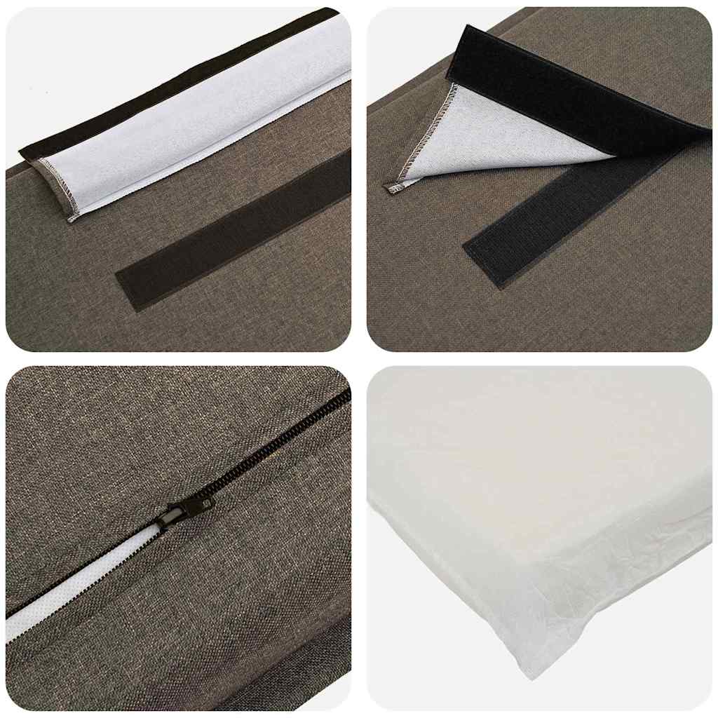 Gestoffeerd hoofdbord Natuurlijk en Lichtgrijs 120 cm is nu te koop bij PeponiXL, paradijselijk wonen!