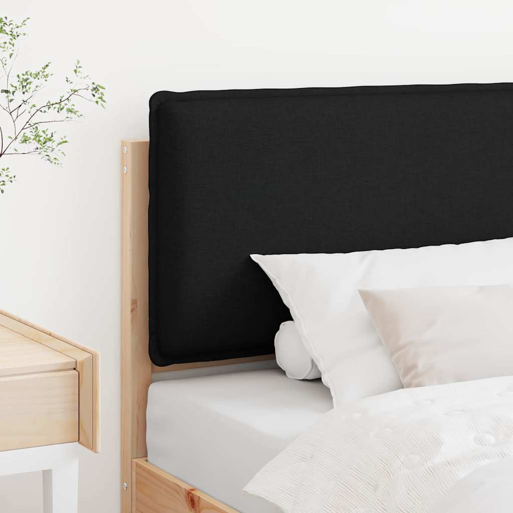 Gestoffeerd hoofdbord met hoofdeinde Natuurlijk en Zwart 90 cm is nu te koop bij PeponiXL, paradijselijk wonen!