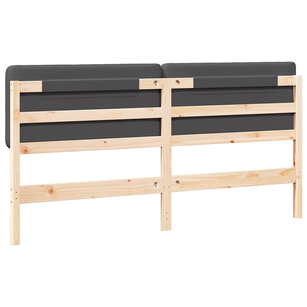 Gestoffeerd hoofdbord Bruin en Donkergrijs 200 cm is nu te koop bij PeponiXL, paradijselijk wonen!