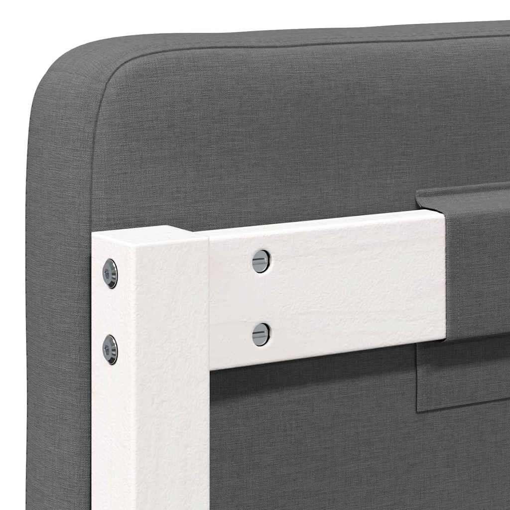 Gestoffeerd hoofdbord met hoofdeinde Wit en Lichtgrijs 200 cm is nu te koop bij PeponiXL, paradijselijk wonen!