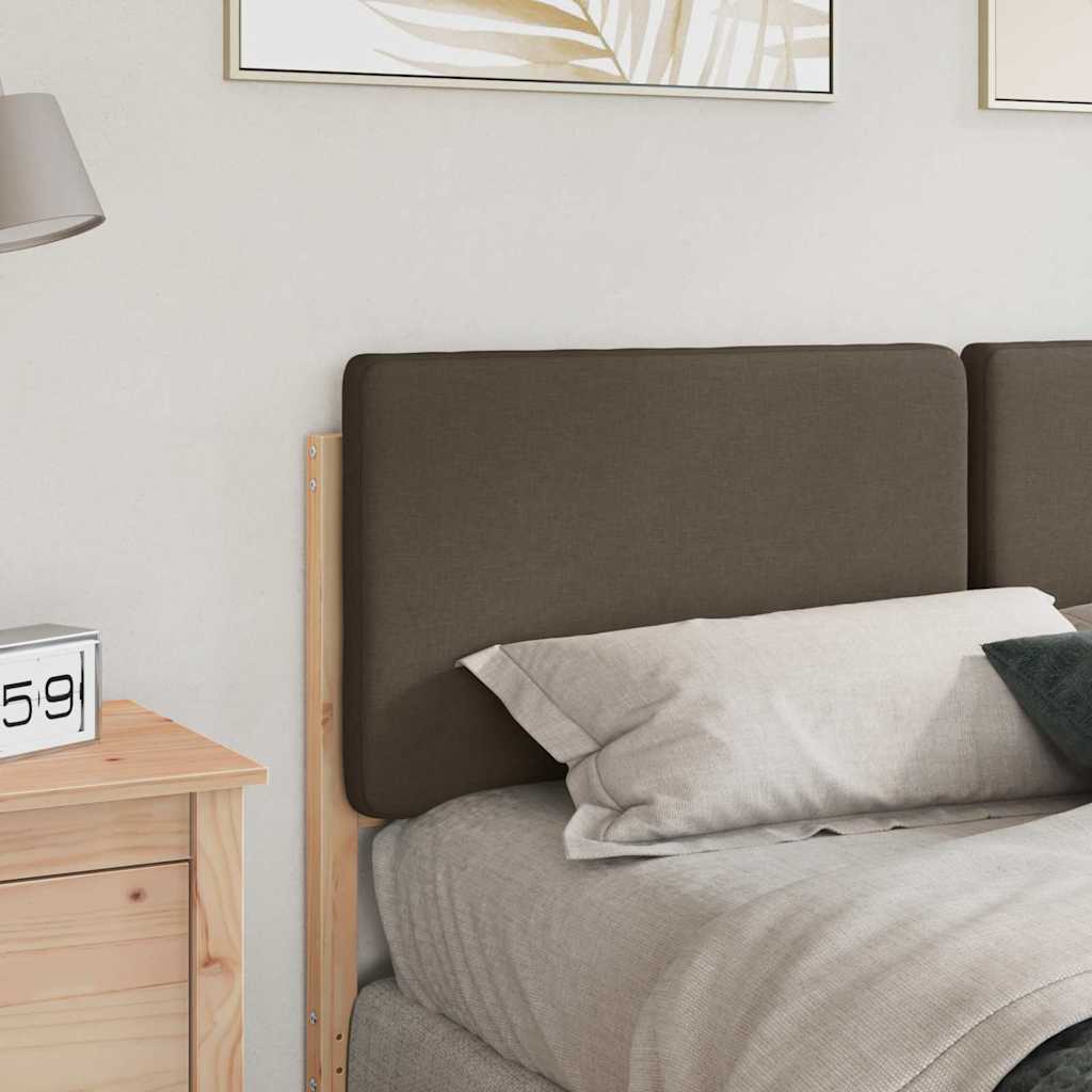 Gestoffeerd hoofdbord Bruin en Taupe 160 cm Massief grenenhout is nu te koop bij PeponiXL, paradijselijk wonen!
