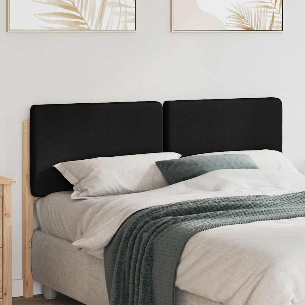 Gestoffeerd hoofdbord Bruin en zwart 150 cm Massief grenenhout is nu te koop bij PeponiXL, paradijselijk wonen!