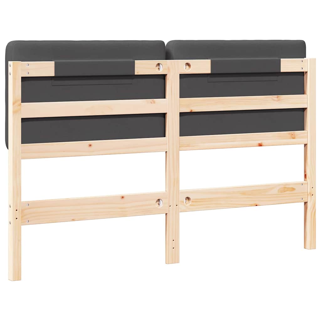 Gestoffeerd hoofdbord Bruin en Donkergrijs 140 cm is nu te koop bij PeponiXL, paradijselijk wonen!