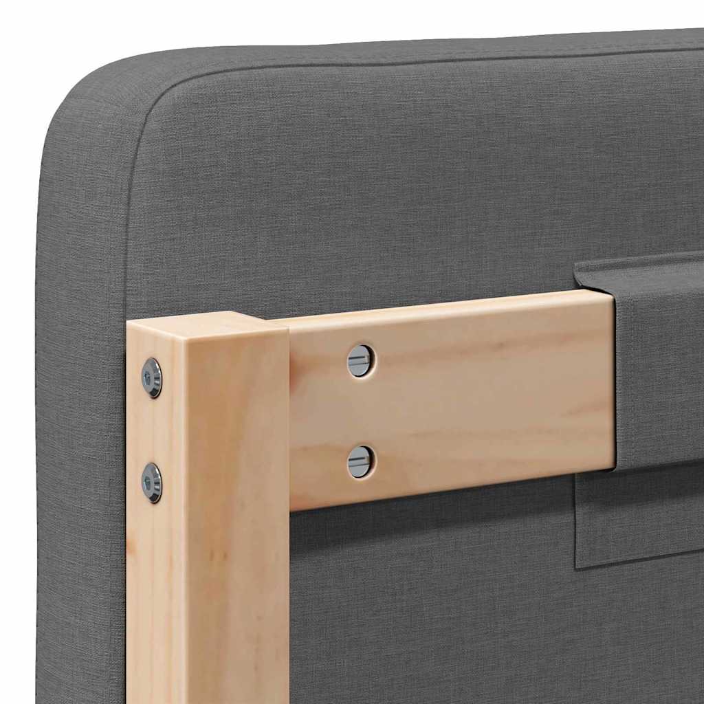 Gestoffeerd hoofdbord Bruin en Licht Grijs 120 cm is nu te koop bij PeponiXL, paradijselijk wonen!