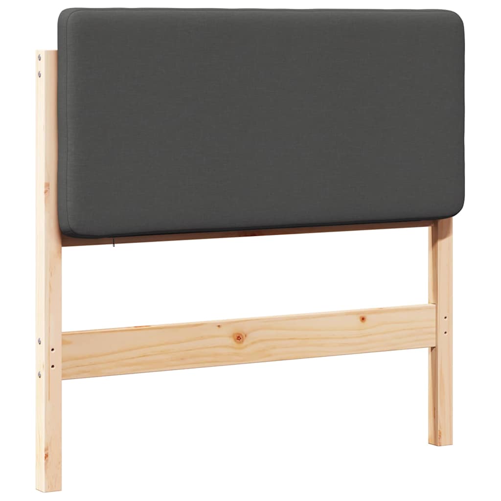 Gestoffeerd hoofdbord met hoofdeinde Bruin en Donkergrijs 90 cm is nu te koop bij PeponiXL, paradijselijk wonen!