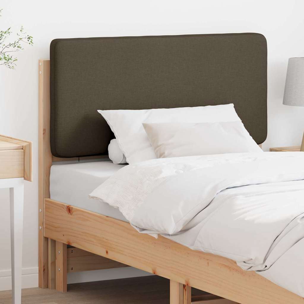 Gestoffeerd hoofdbord Bruin en Taupe 90 cm Massief grenenhout is nu te koop bij PeponiXL, paradijselijk wonen!