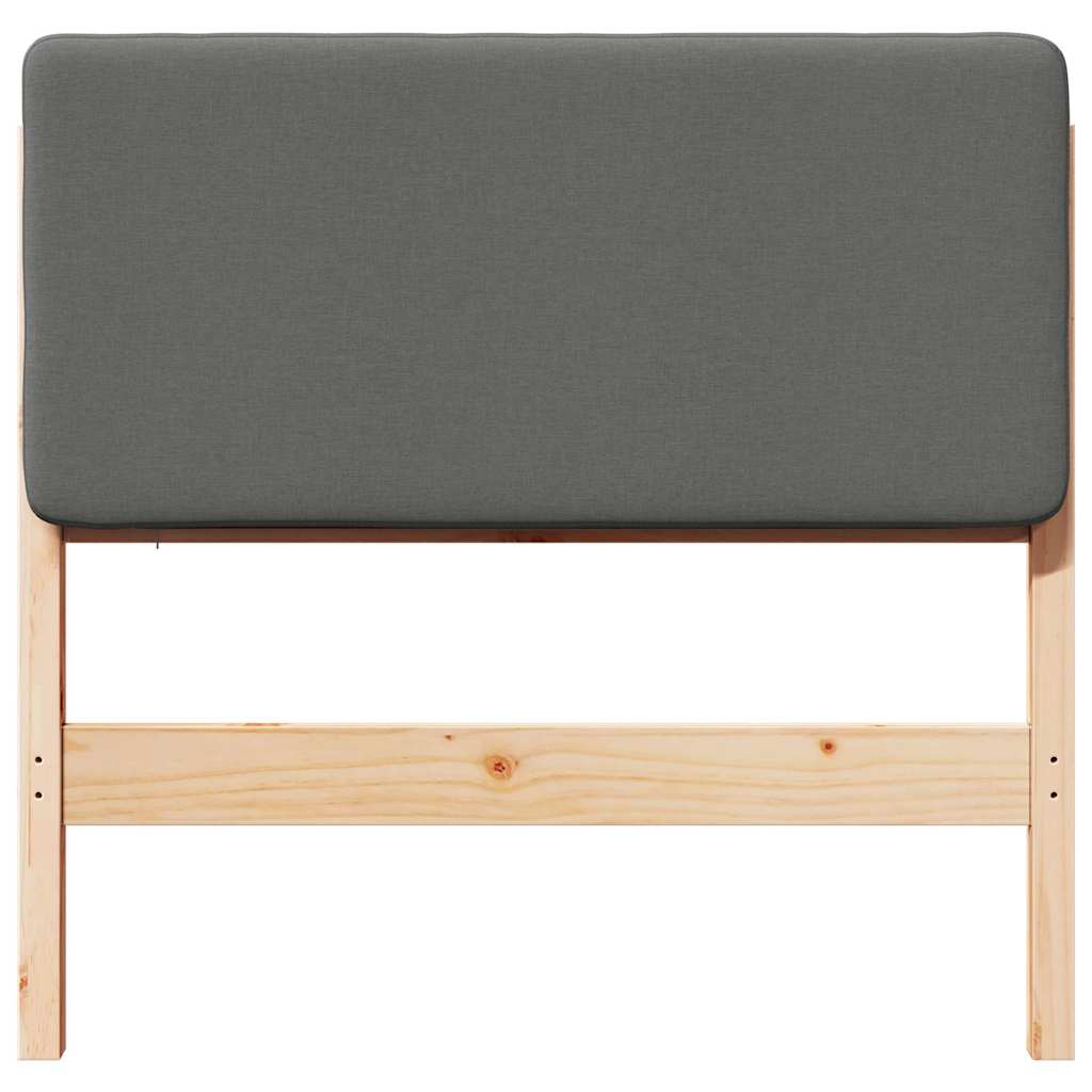 Gestoffeerd hoofdbord met hoofdeinde Bruin en Licht Grijs 80 cm is nu te koop bij PeponiXL, paradijselijk wonen!