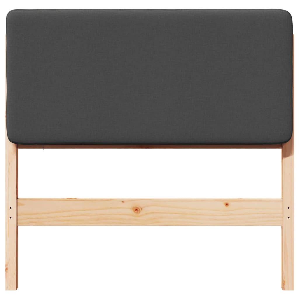 Gestoffeerd hoofdbord met hoofdeinde Bruin en Donkergrijs 80 cm is nu te koop bij PeponiXL, paradijselijk wonen!