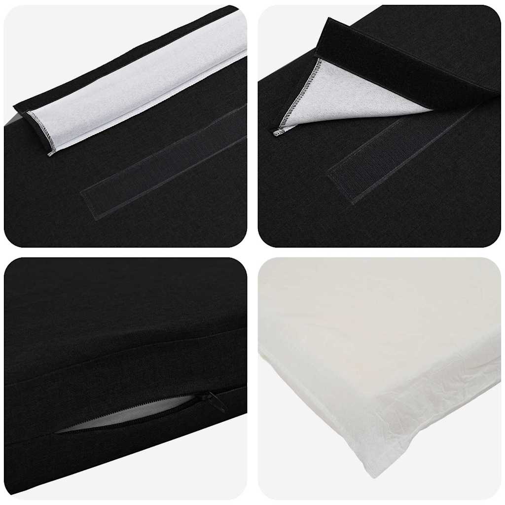 Gestoffeerd hoofdbord Bruin en zwart 75 cm Massief grenenhout is nu te koop bij PeponiXL, paradijselijk wonen!