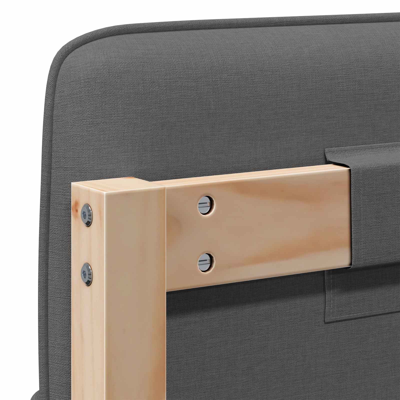 Gestoffeerd hoofdbord Bruin en Licht Grijs 200 cm is nu te koop bij PeponiXL, paradijselijk wonen!