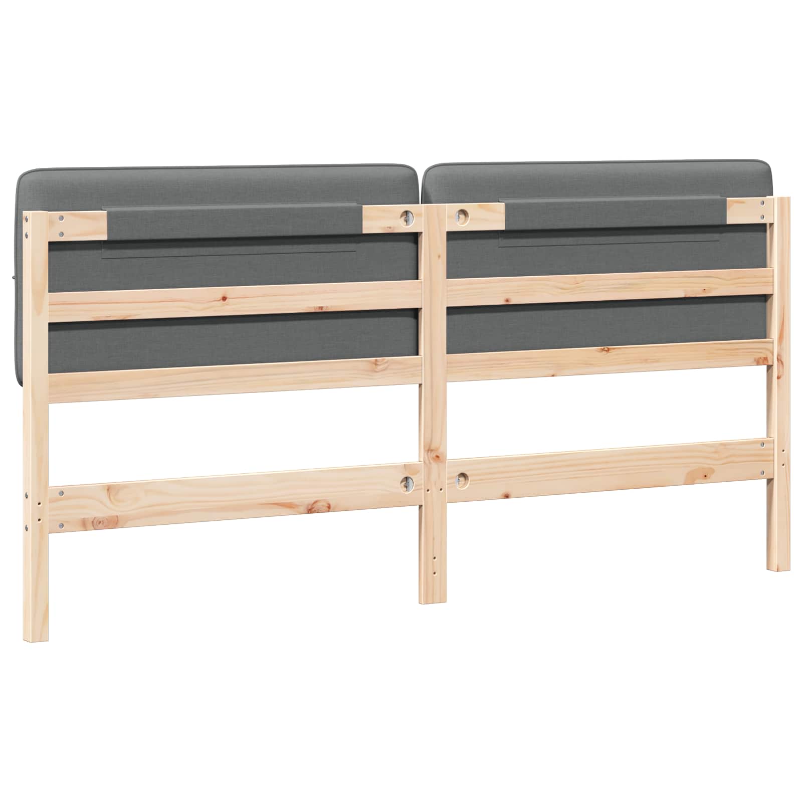 Gestoffeerd hoofdbord Bruin en Licht Grijs 200 cm is nu te koop bij PeponiXL, paradijselijk wonen!