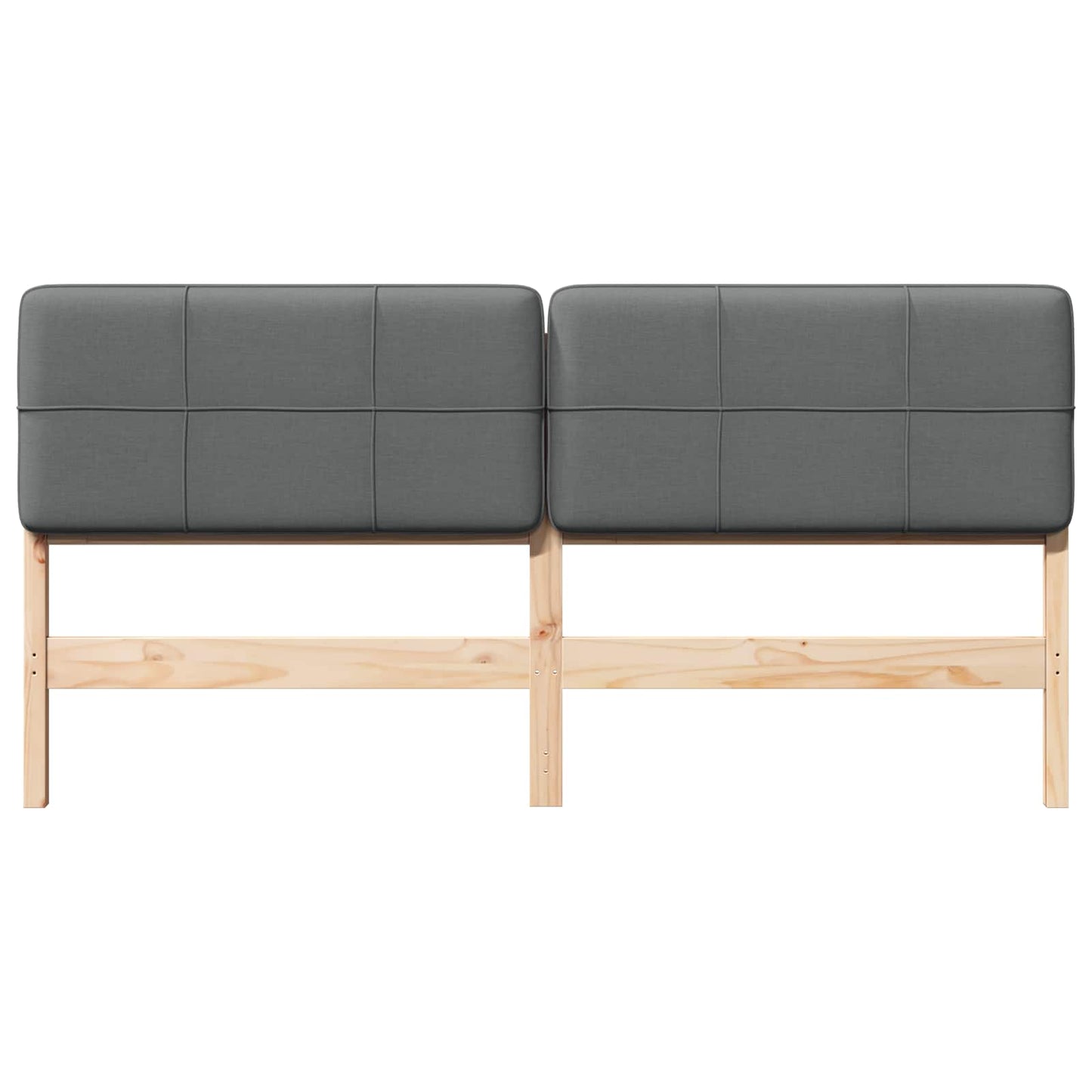 Gestoffeerd hoofdbord Bruin en Licht Grijs 200 cm is nu te koop bij PeponiXL, paradijselijk wonen!