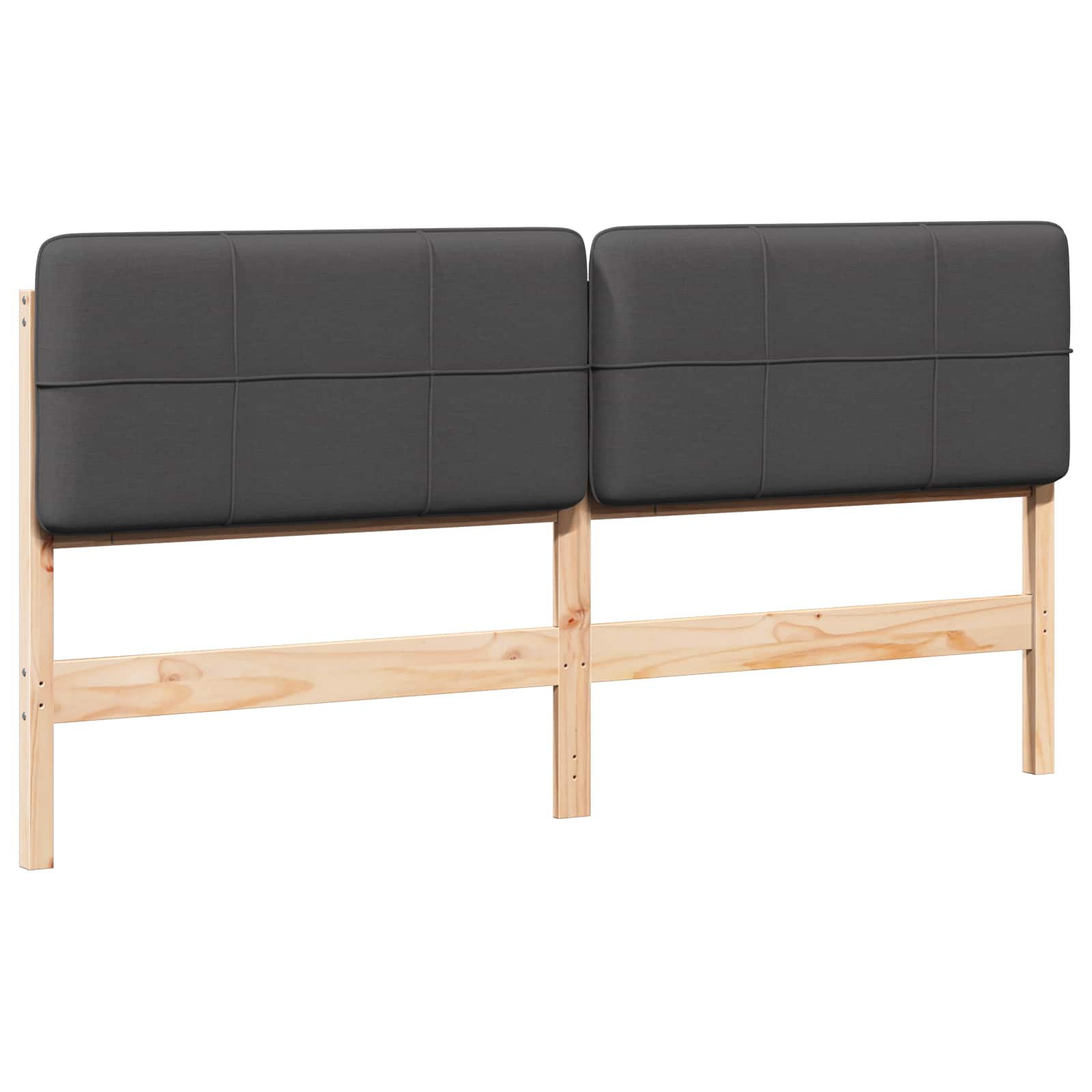 Gestoffeerd hoofdbord Bruin en Donkergrijs 200 cm is nu te koop bij PeponiXL, paradijselijk wonen!