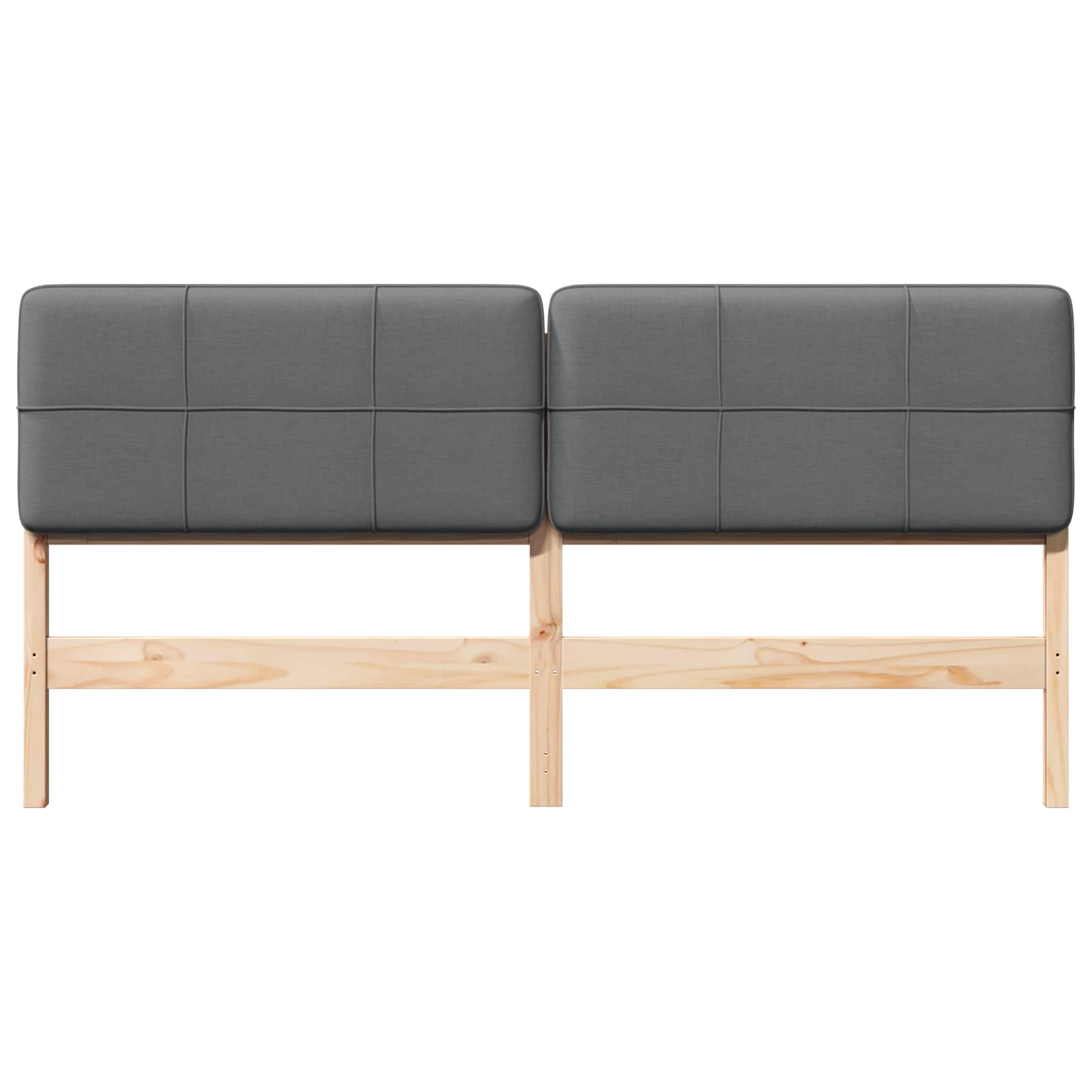Gestoffeerd hoofdbord Bruin en Licht Grijs 180 cm is nu te koop bij PeponiXL, paradijselijk wonen!