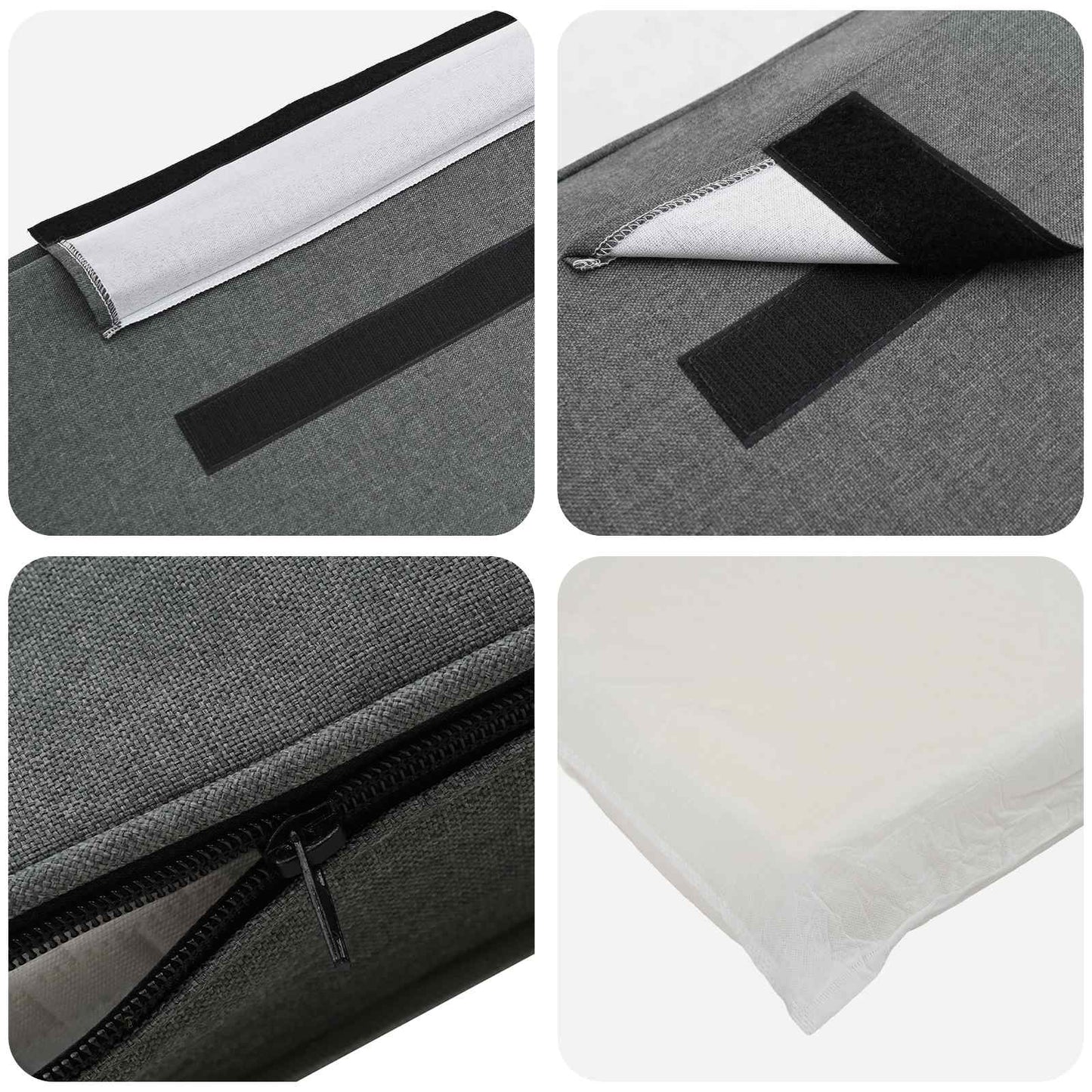 Gestoffeerd hoofdbord met hoofdeinde Wit en Lichtgrijs 180 cm is nu te koop bij PeponiXL, paradijselijk wonen!