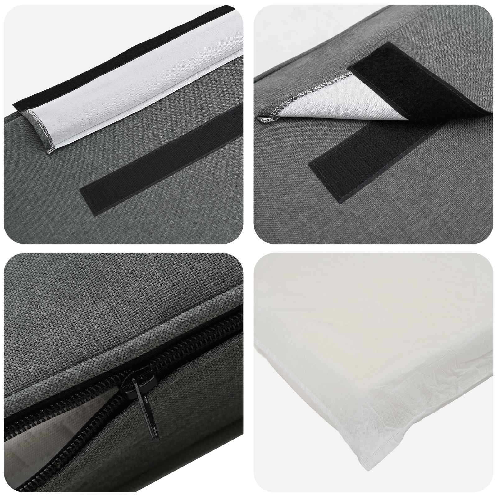 Gestoffeerd hoofdbord met hoofdeinde Wit en Lichtgrijs 180 cm is nu te koop bij PeponiXL, paradijselijk wonen!