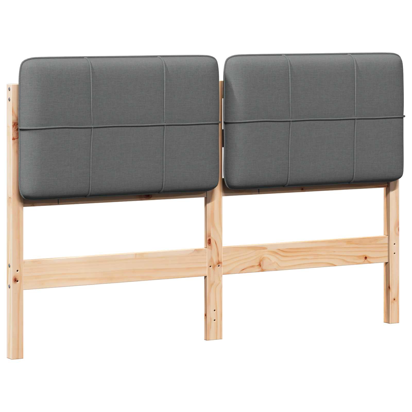 Gestoffeerd hoofdbord Bruin en Licht Grijs 160 cm is nu te koop bij PeponiXL, paradijselijk wonen!