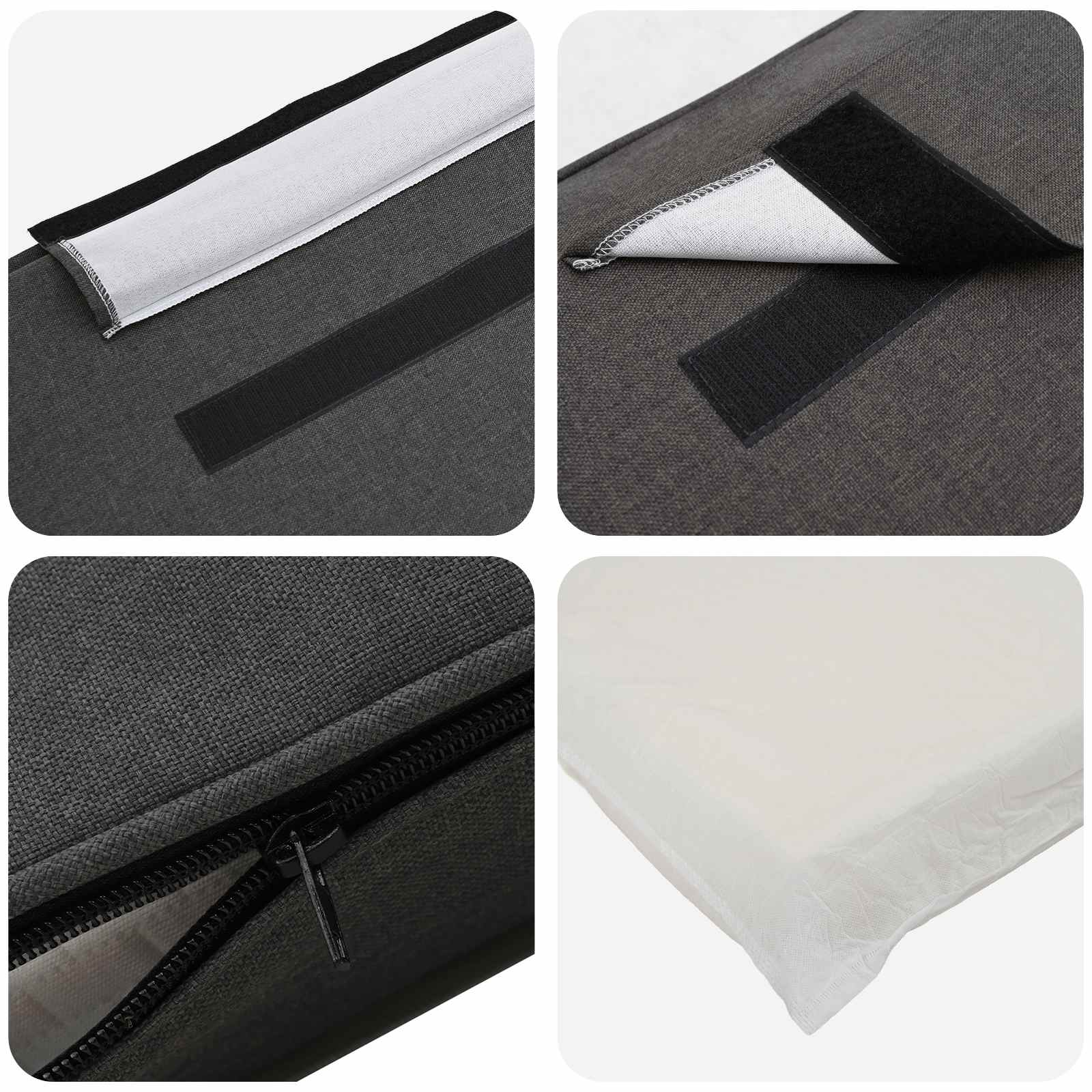 Gestoffeerd hoofdbord Bruin en Donkergrijs 160 cm is nu te koop bij PeponiXL, paradijselijk wonen!