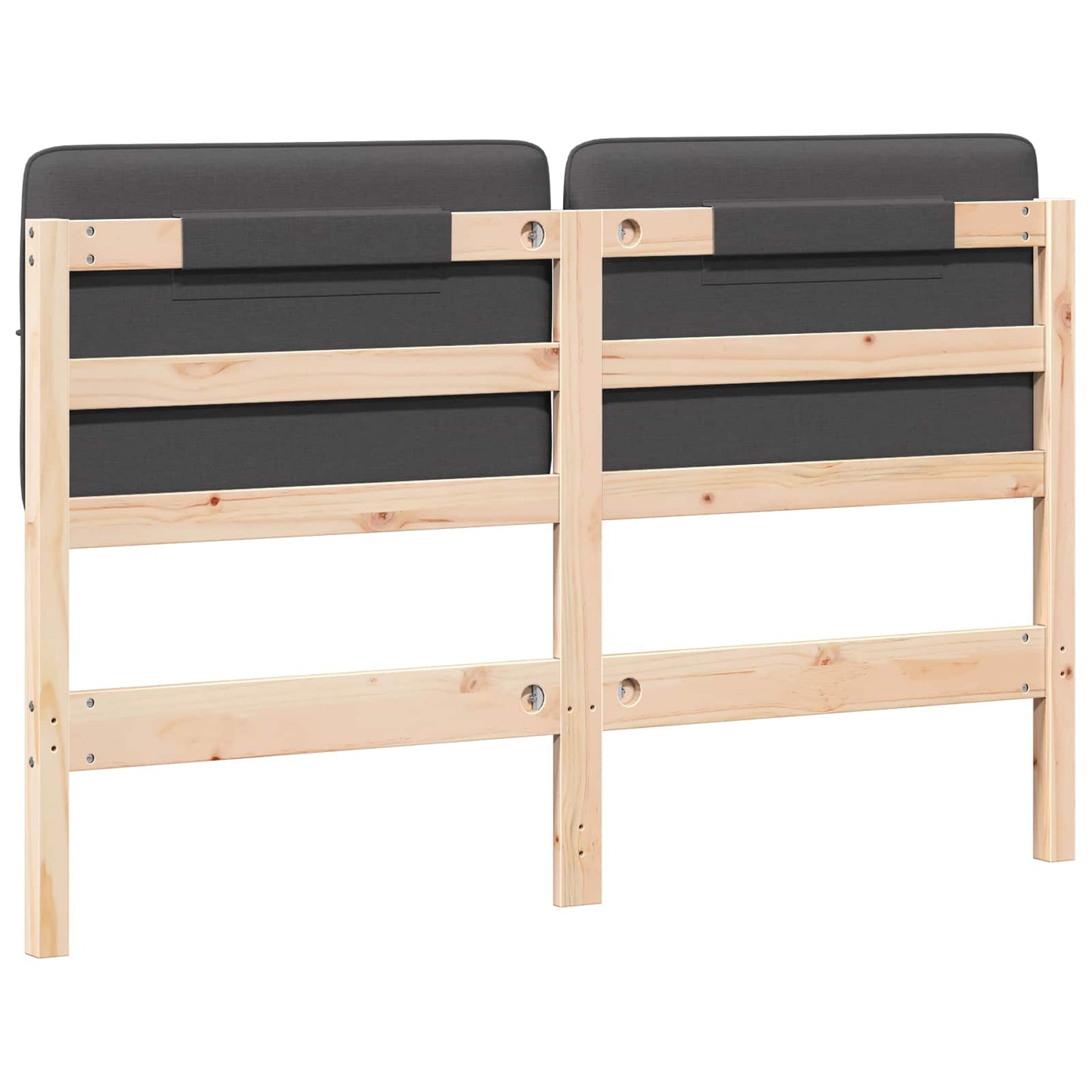 Gestoffeerd hoofdbord Bruin en Donkergrijs 140 cm is nu te koop bij PeponiXL, paradijselijk wonen!