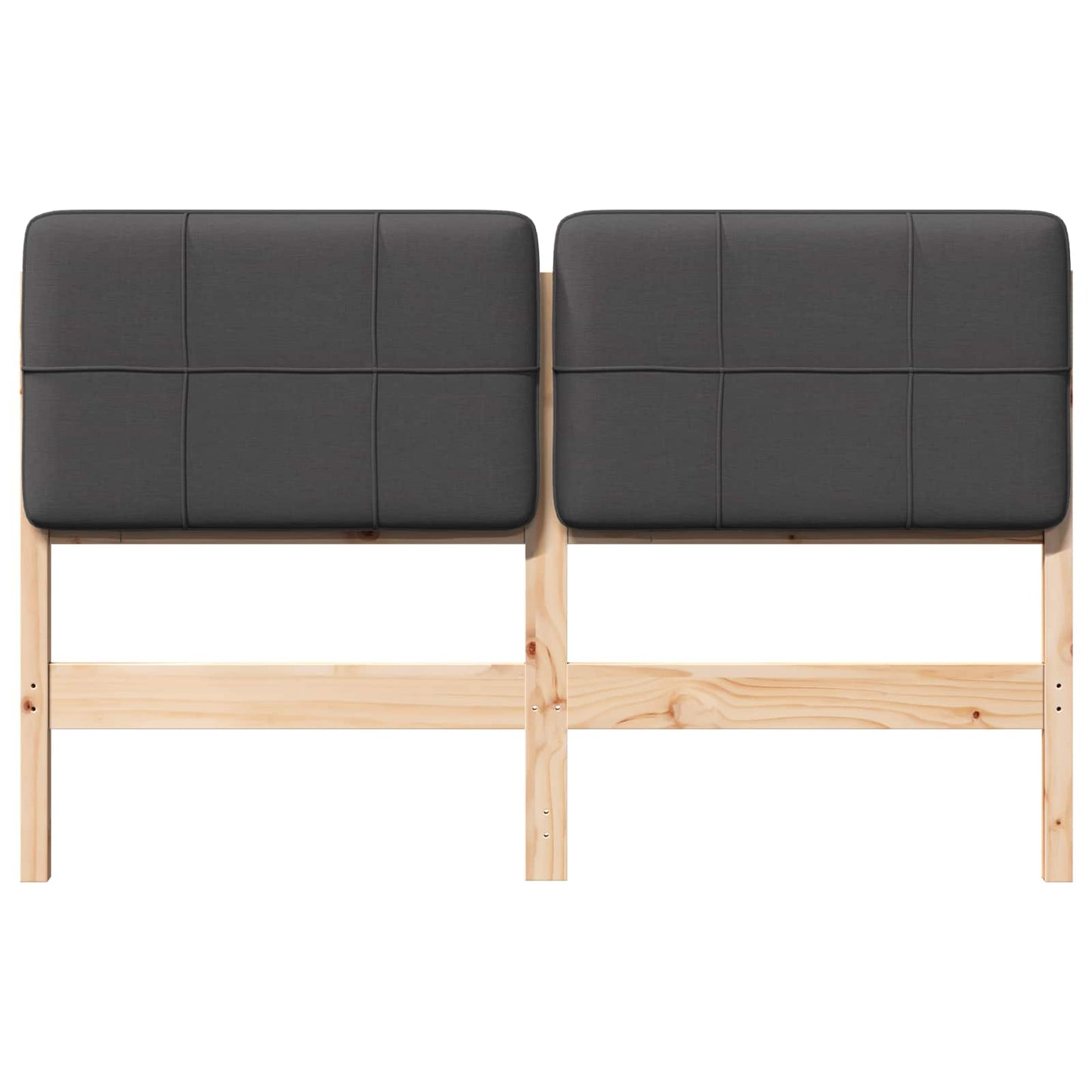 Gestoffeerd hoofdbord Bruin en Donkergrijs 140 cm is nu te koop bij PeponiXL, paradijselijk wonen!