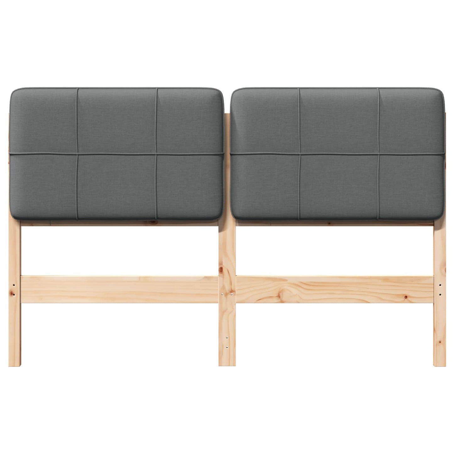Gestoffeerd hoofdbord Bruin en Licht Grijs 135 cm is nu te koop bij PeponiXL, paradijselijk wonen!