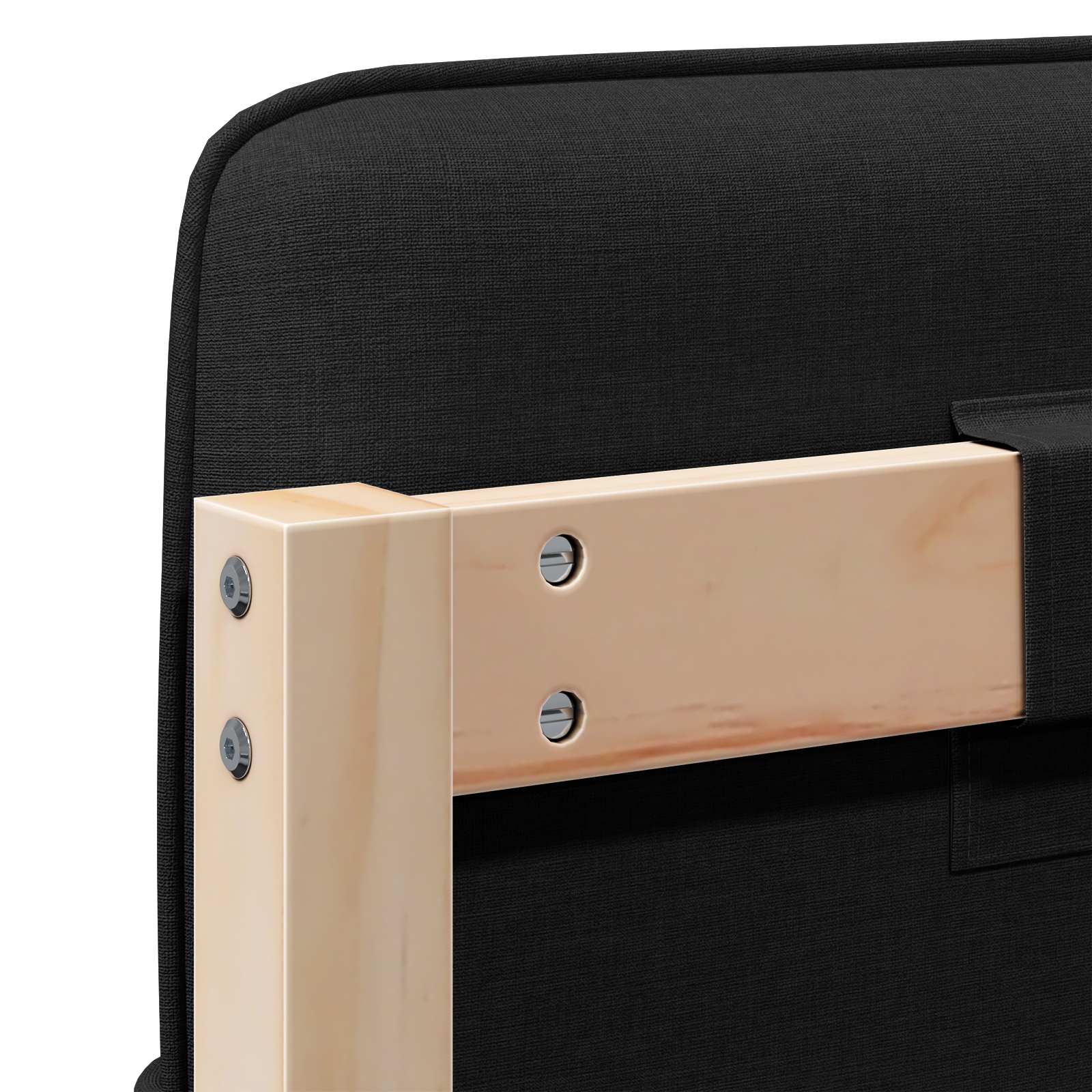 Gestoffeerd hoofdbord Bruin en zwart 135 cm Massief grenenhout is nu te koop bij PeponiXL, paradijselijk wonen!