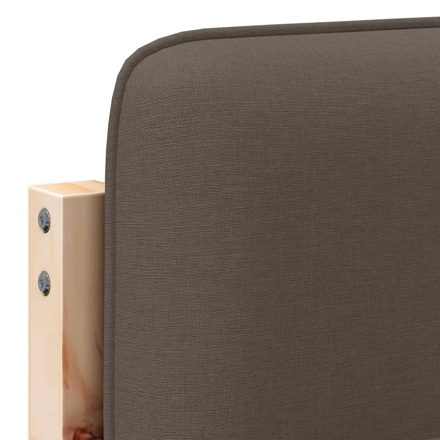 Gestoffeerd hoofdbord Bruin en Taupe 135 cm Massief grenenhout is nu te koop bij PeponiXL, paradijselijk wonen!