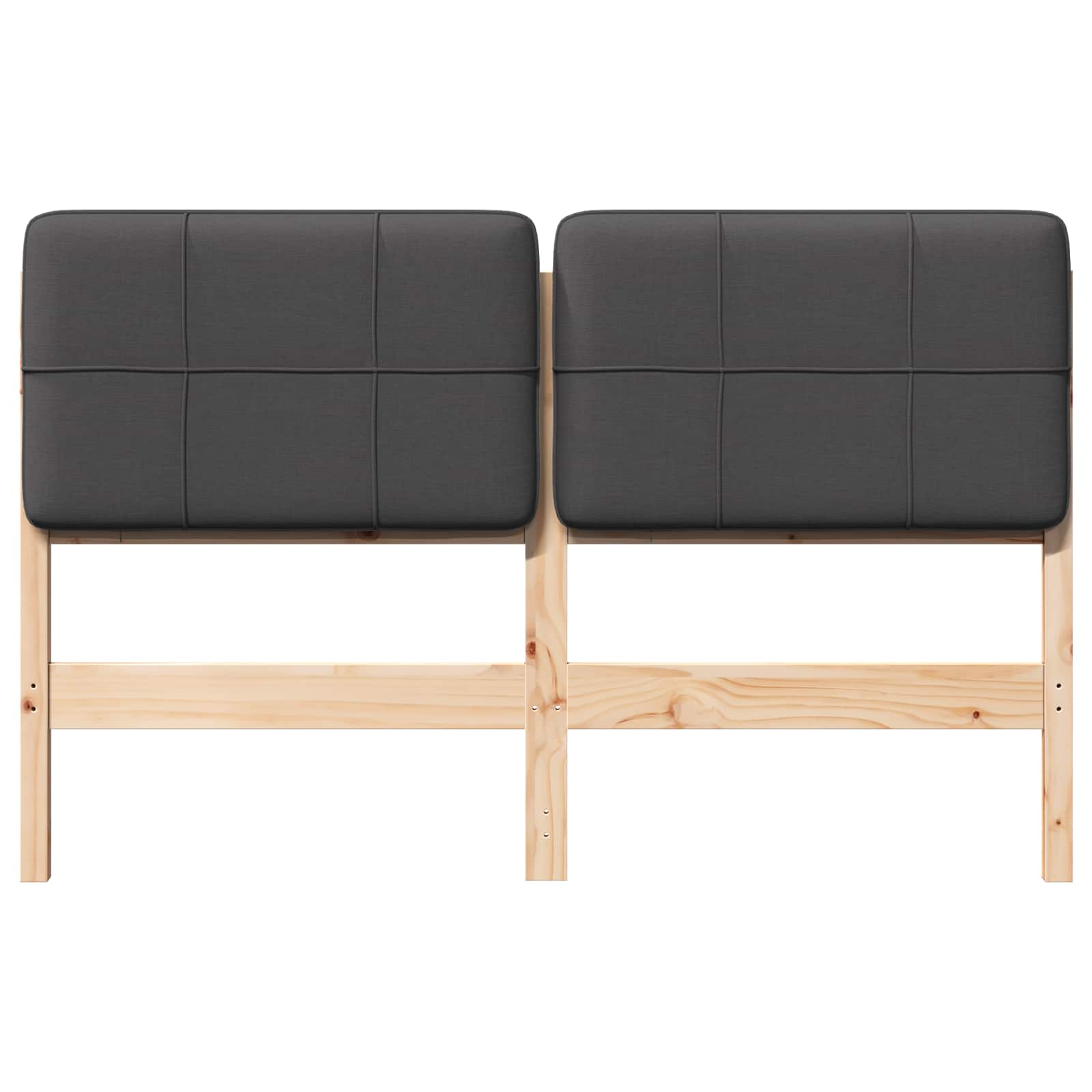 Gestoffeerd hoofdbord Bruin en Donkergrijs 120 cm is nu te koop bij PeponiXL, paradijselijk wonen!