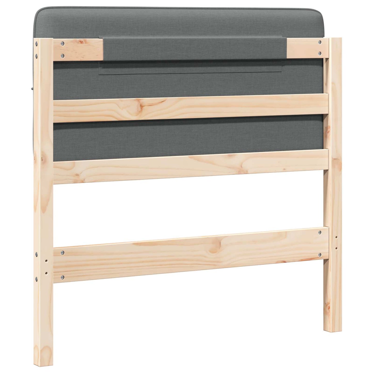 Gestoffeerd hoofdbord met hoofdeinde Bruin en Licht Grijs 90 cm is nu te koop bij PeponiXL, paradijselijk wonen!