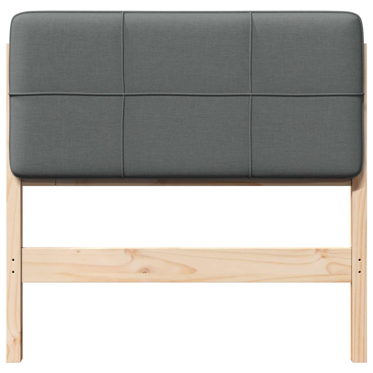 Gestoffeerd hoofdbord met hoofdeinde Bruin en Licht Grijs 90 cm is nu te koop bij PeponiXL, paradijselijk wonen!