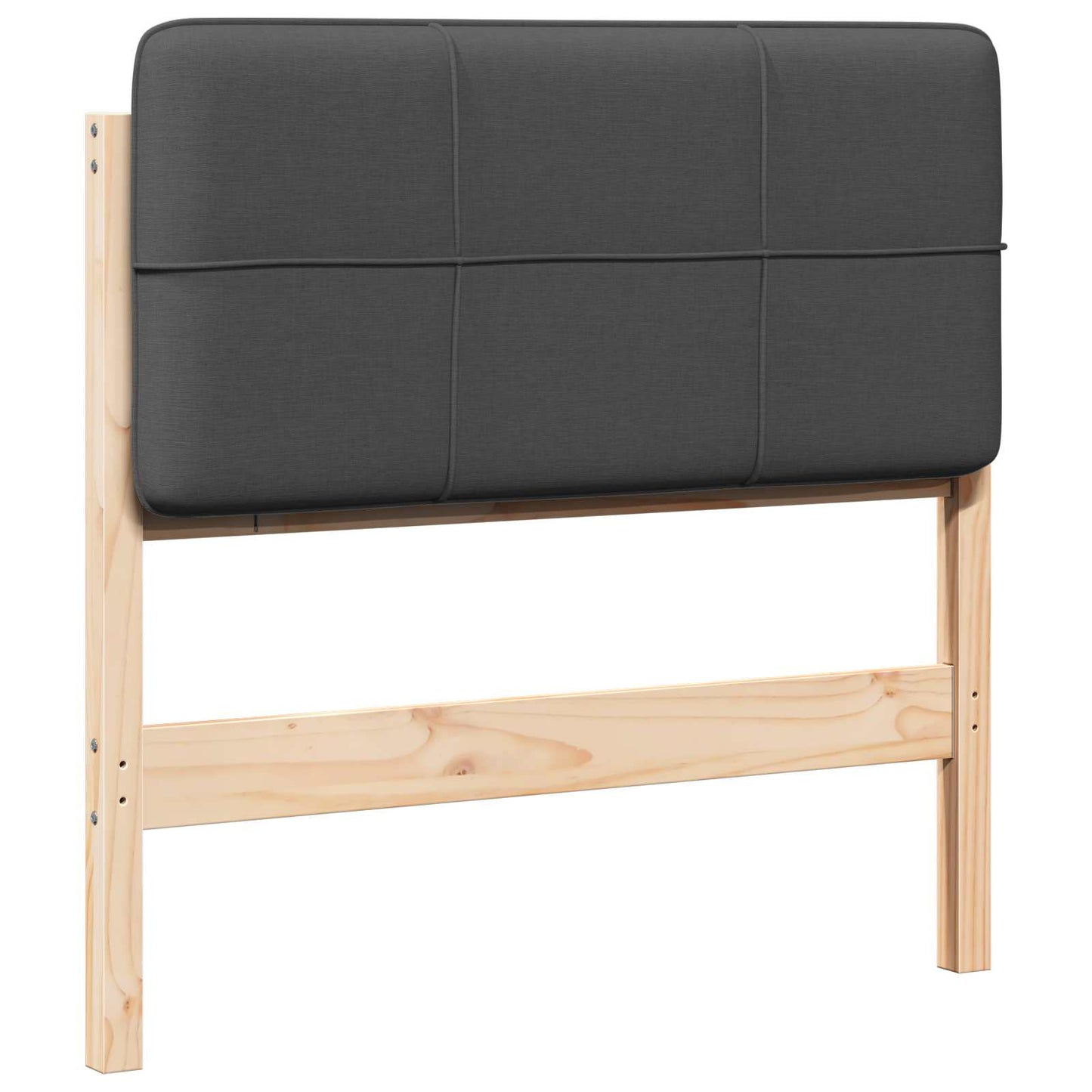 Gestoffeerd hoofdbord met hoofdeinde Bruin en Donkergrijs 90 cm is nu te koop bij PeponiXL, paradijselijk wonen!