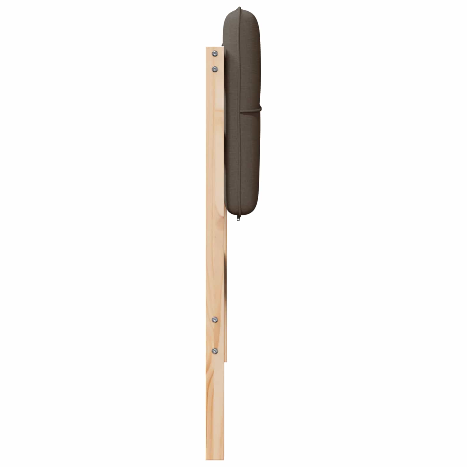 Gestoffeerd hoofdbord Bruin en Taupe 90 cm Massief grenenhout is nu te koop bij PeponiXL, paradijselijk wonen!