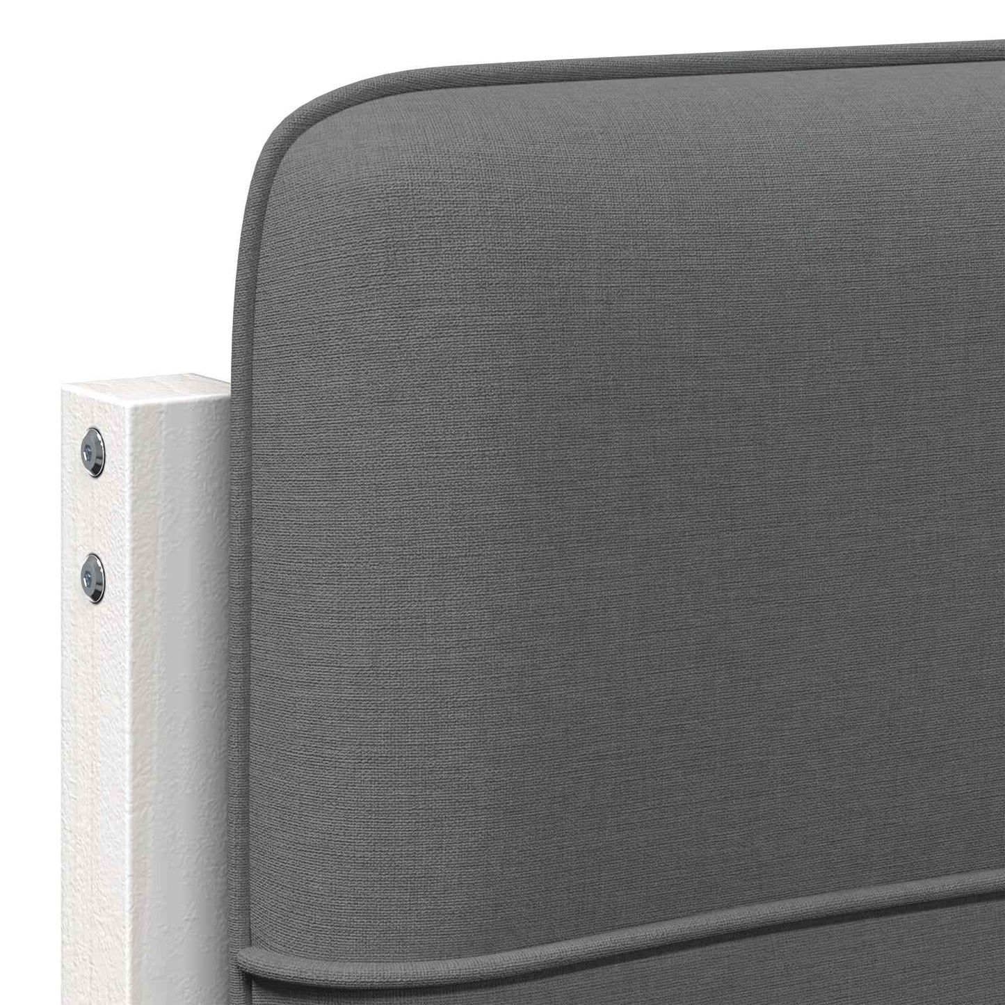 Gestoffeerd hoofdbord met hoofdeinde Wit en Lichtgrijs 90 cm is nu te koop bij PeponiXL, paradijselijk wonen!