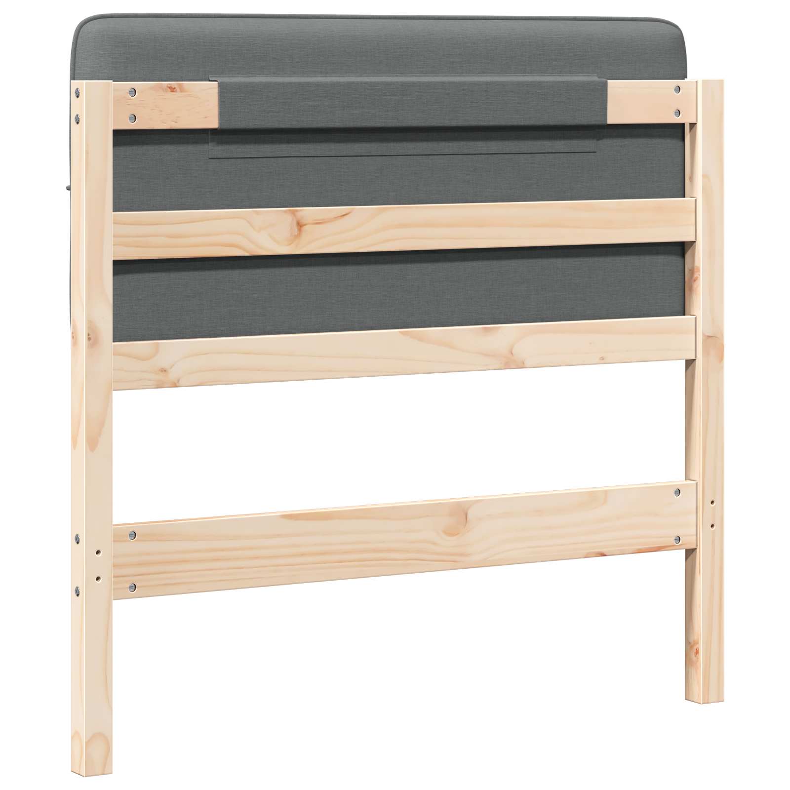 Gestoffeerd hoofdbord met hoofdeinde Bruin en Licht Grijs 75 cm is nu te koop bij PeponiXL, paradijselijk wonen!
