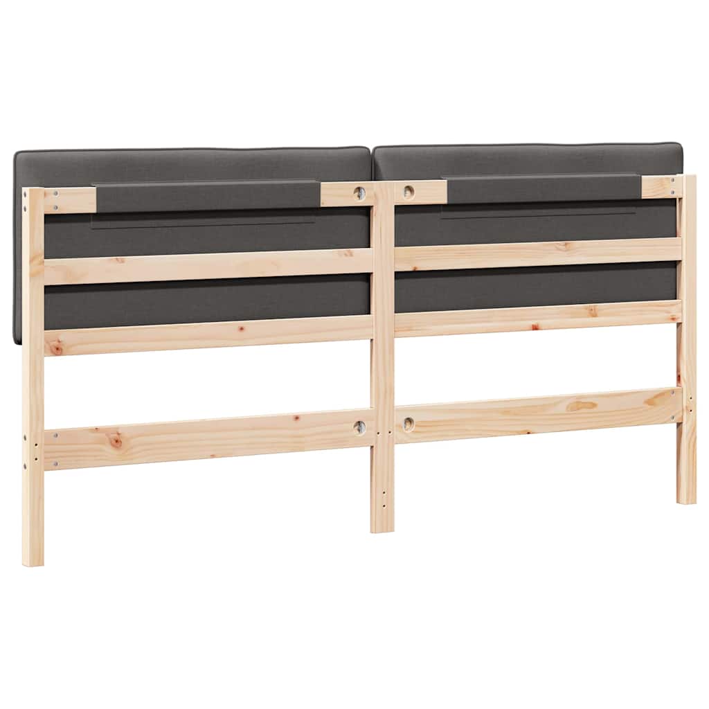 Gestoffeerd hoofdbord Bruin en Donkergrijs 200 cm is nu te koop bij PeponiXL, paradijselijk wonen!