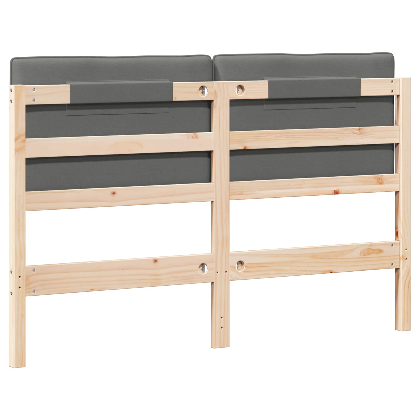 Gestoffeerd hoofdbord Bruin en Licht Grijs 160 cm is nu te koop bij PeponiXL, paradijselijk wonen!