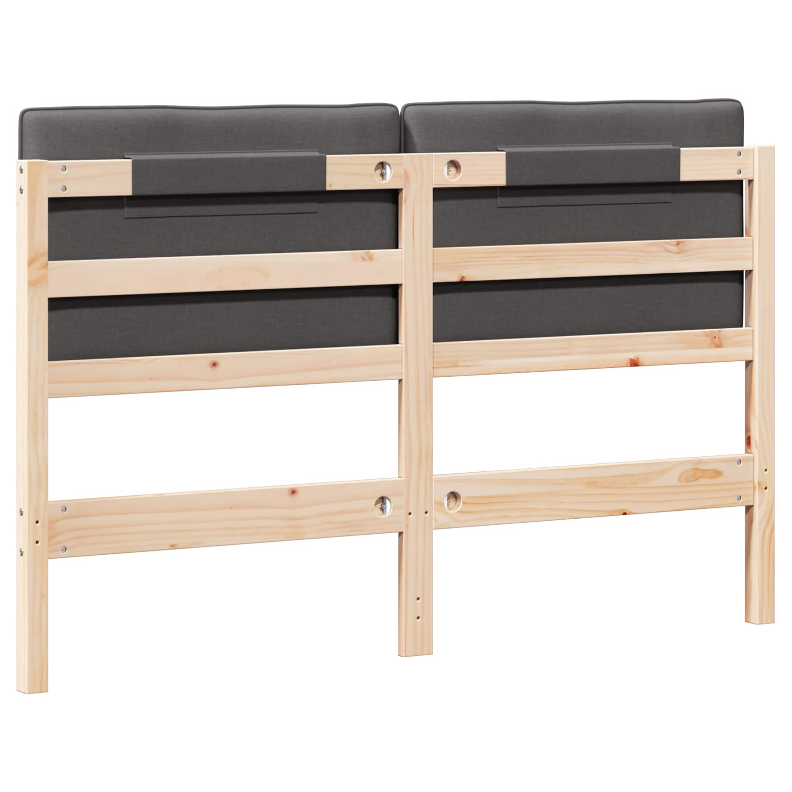 Gestoffeerd hoofdbord Bruin en Donkergrijs 160 cm is nu te koop bij PeponiXL, paradijselijk wonen!