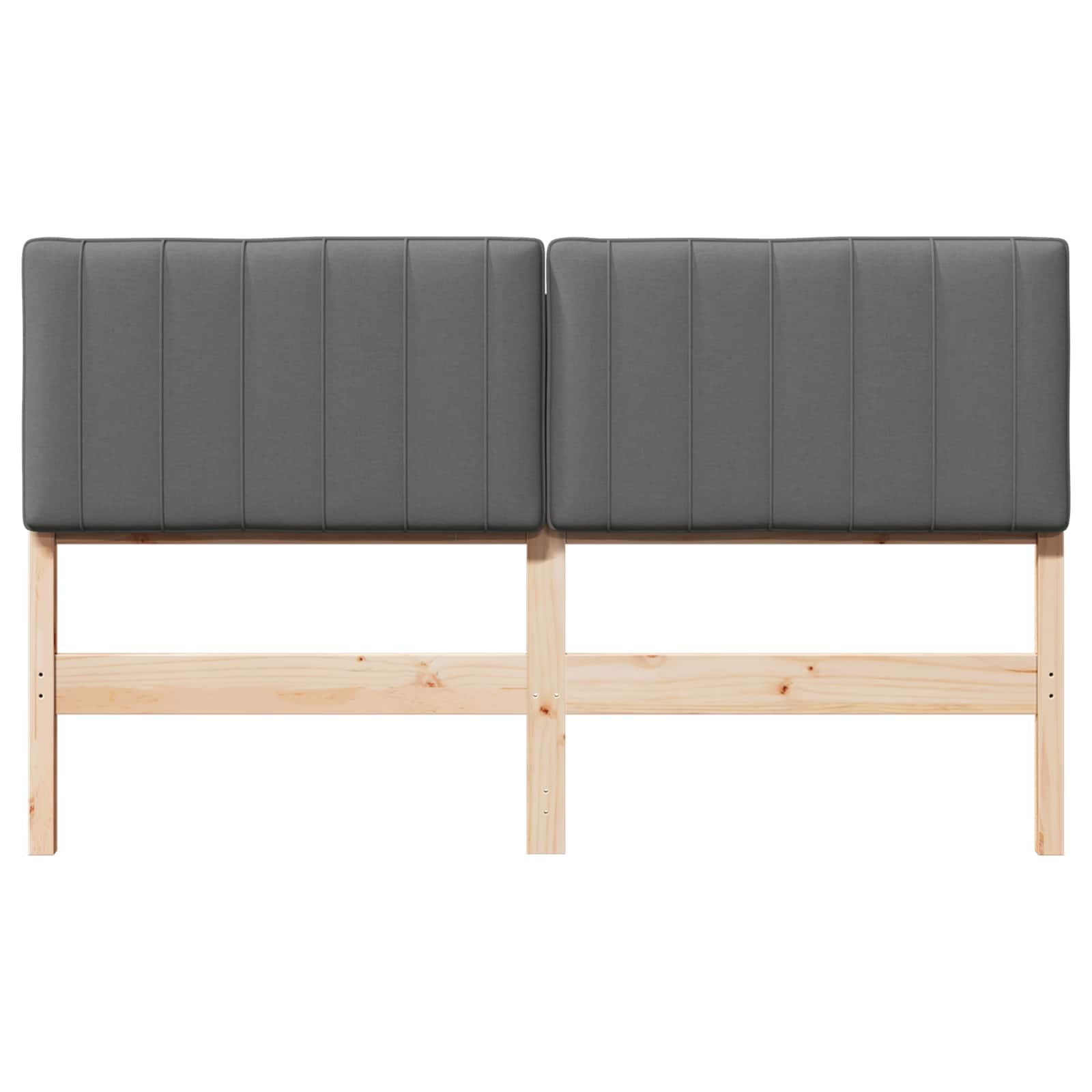 Gestoffeerd hoofdbord Bruin en Licht Grijs 150 cm is nu te koop bij PeponiXL, paradijselijk wonen!