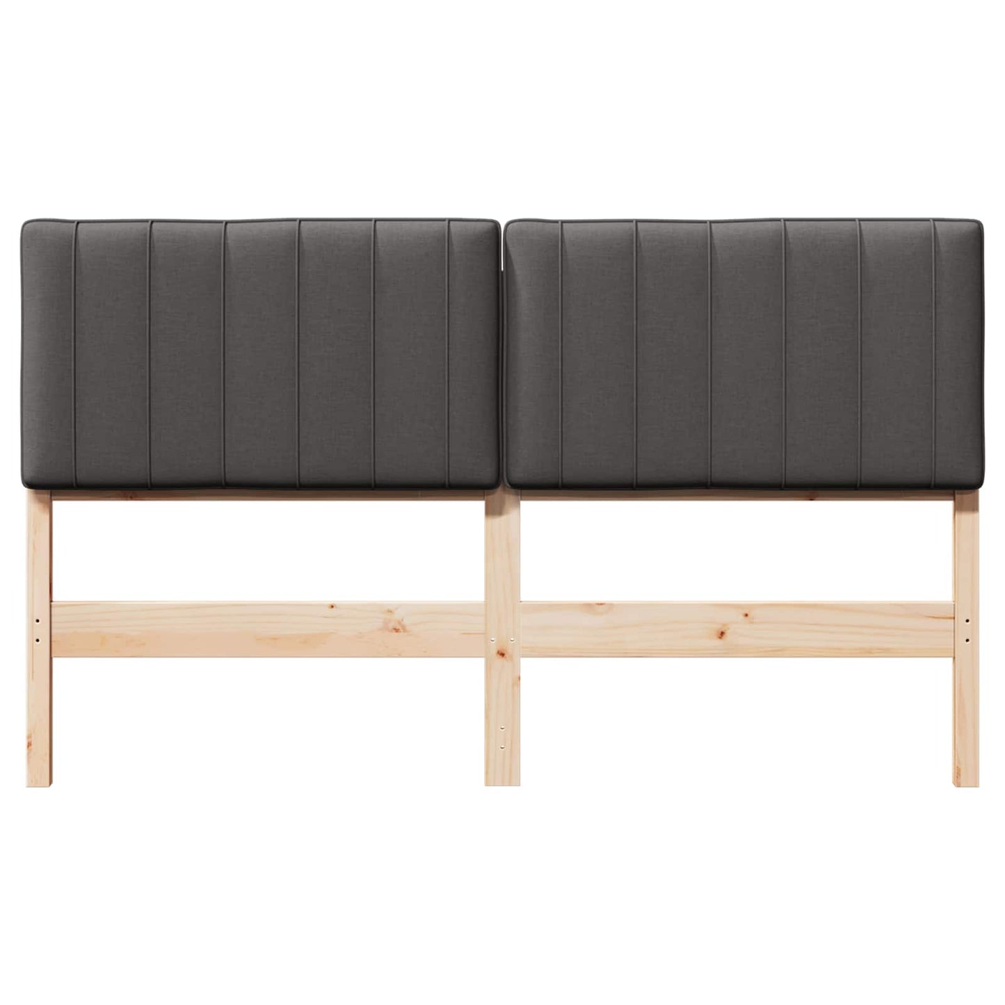 Gestoffeerd hoofdbord Bruin en Donkergrijs 150 cm is nu te koop bij PeponiXL, paradijselijk wonen!