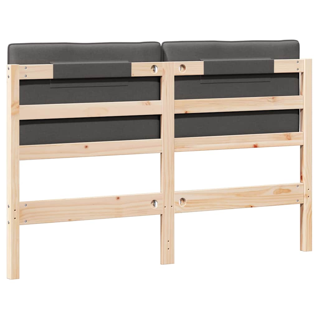 Gestoffeerd hoofdbord Bruin en Donkergrijs 140 cm is nu te koop bij PeponiXL, paradijselijk wonen!