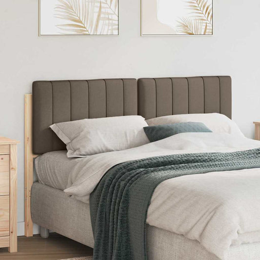 Gestoffeerd hoofdbord Bruin en Taupe 140 cm Massief grenenhout is nu te koop bij PeponiXL, paradijselijk wonen!