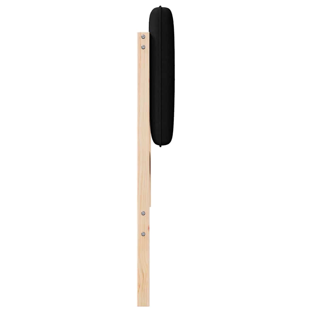 Gestoffeerd hoofdbord Bruin en zwart 135 cm Massief grenenhout is nu te koop bij PeponiXL, paradijselijk wonen!