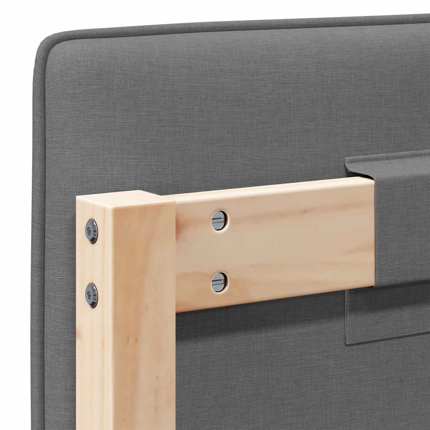 Gestoffeerd hoofdbord Bruin en Licht Grijs 120 cm is nu te koop bij PeponiXL, paradijselijk wonen!