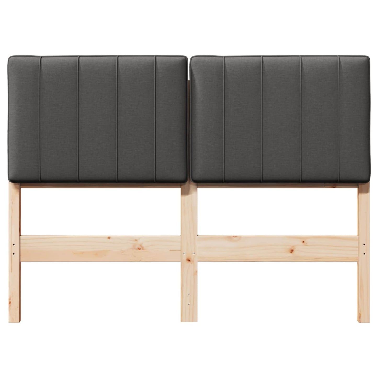 Gestoffeerd hoofdbord Bruin en Donkergrijs 120 cm is nu te koop bij PeponiXL, paradijselijk wonen!