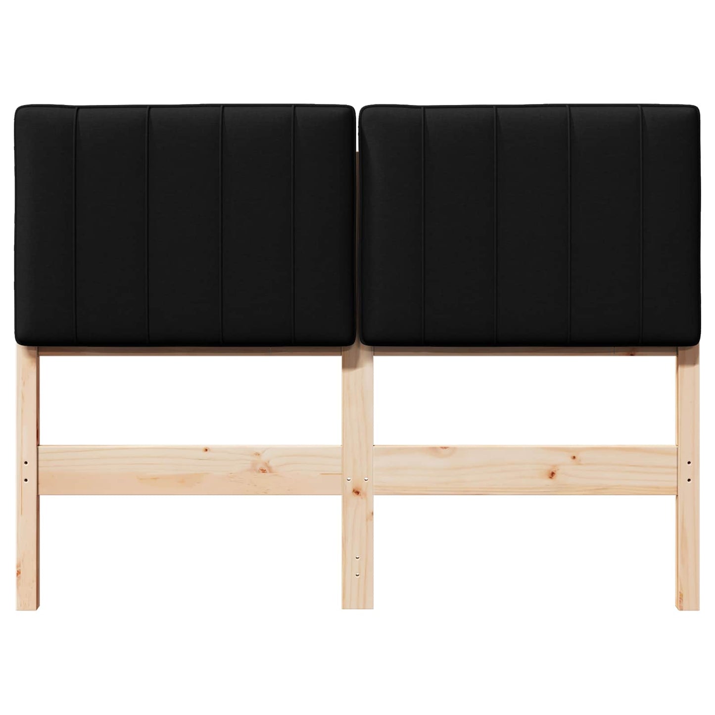 Gestoffeerd hoofdbord Bruin en zwart 120 cm Massief grenenhout is nu te koop bij PeponiXL, paradijselijk wonen!