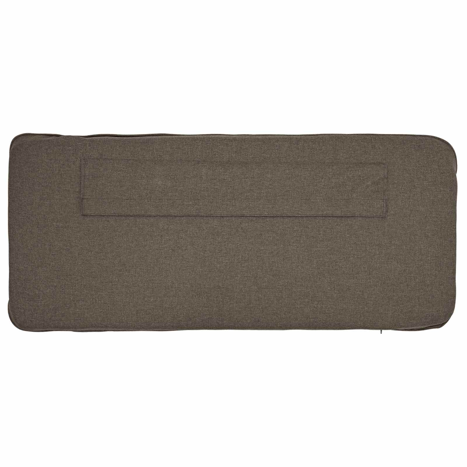Gestoffeerd hoofdbord Bruin en Taupe 120 cm Massief grenenhout is nu te koop bij PeponiXL, paradijselijk wonen!