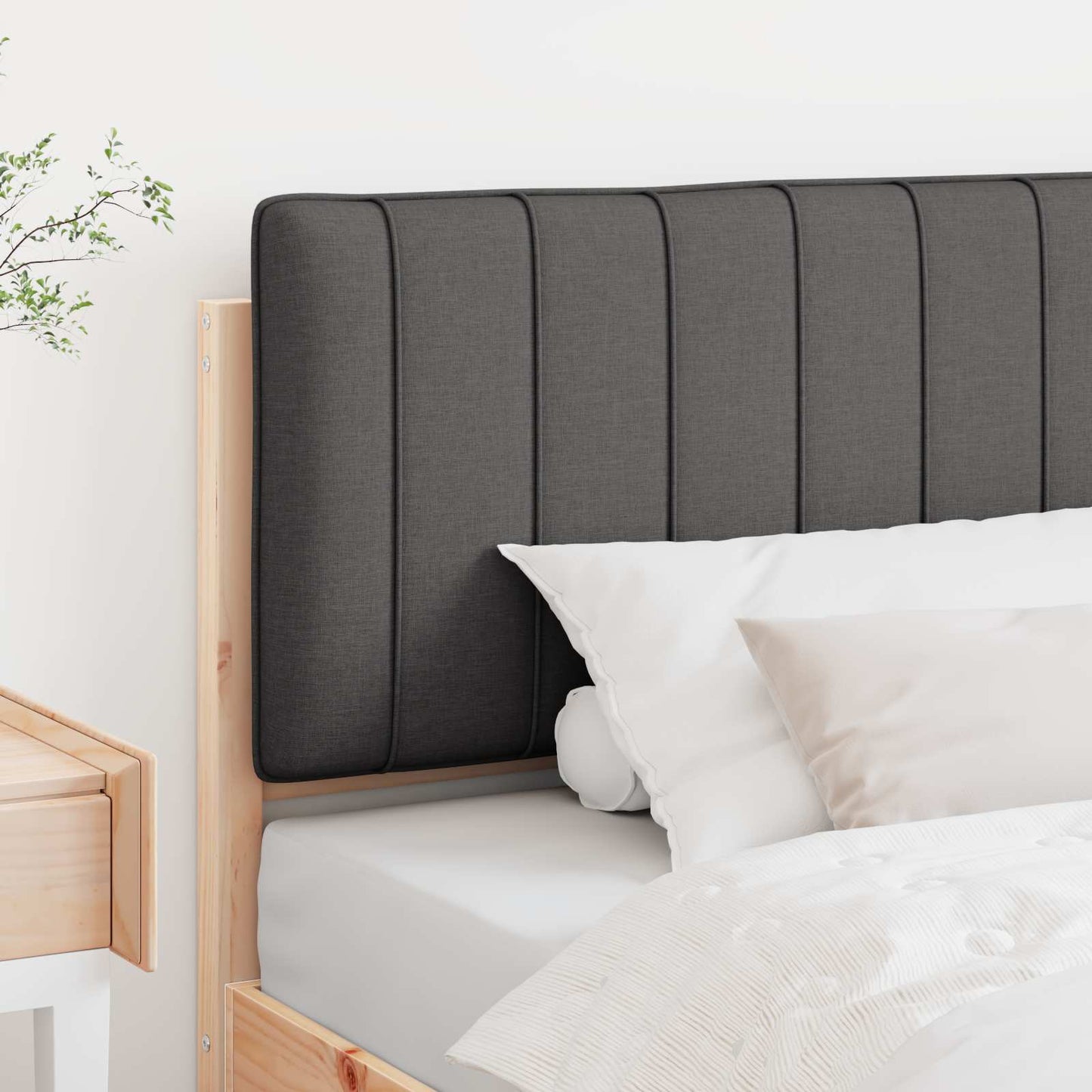 Gestoffeerd hoofdbord Bruin en Donkergrijs 100 cm is nu te koop bij PeponiXL, paradijselijk wonen!